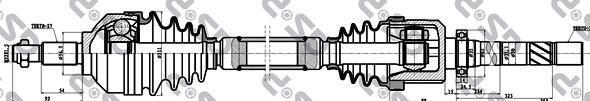 GSP 250391 приводной вал на RENAULT ESPACE IV (JK0/1_)