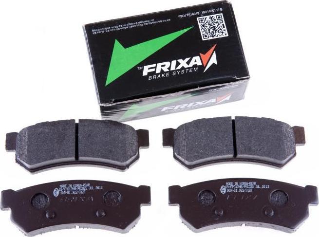 HANKOOK FRIXA Колодки тормозные дисковые задние CHEVROLET LACETTI ->07 (FPD12R)