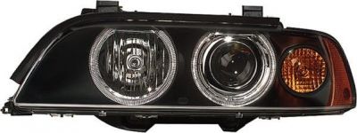 HELLA Фара осн. прав.XENON с желт. ук-лем пов., с установл.лампой D2R E39 00- (63126912430, 1EL008052-521)