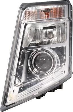 HELLA Фара основная левая Folvo FH/FM 2005-> (галоген с LED полосой) для авто с пневмоподвеской (1EL010478-091)
