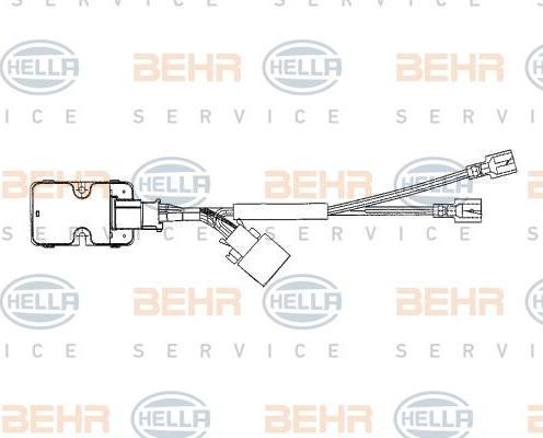 HELLA Регулятор моторчика отопителя MB W140 91-98 (1408218351, 5HL351321-021)