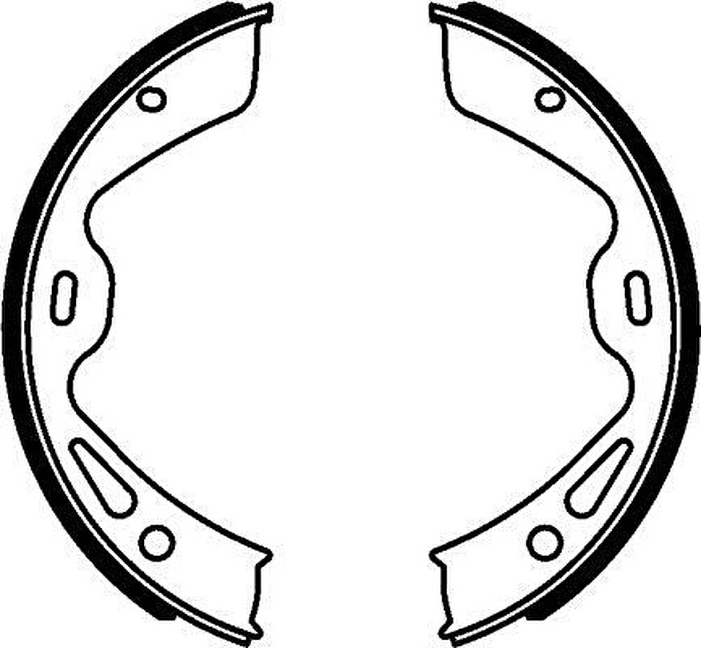 Hella 8DA 355 050-961 комплект тормозных колодок, стояночная тормозная с на PORSCHE 911 кабрио (991)