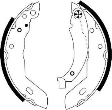 Hella 8DB 355 000-651 комплект тормозных колодок на PEUGEOT 306 (7B, N3, N5)