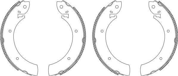 Hella 8DB 355 003-251 комплект тормозных колодок на SSANGYONG KYRON