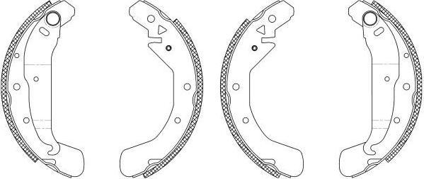 Hella 8DB 355 003-481 комплект тормозных колодок на OPEL ZAFIRA A (F75_)
