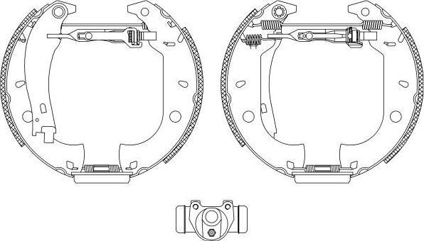 Hella 8DB 355 003-631 комплект тормозных колодок на FIAT TEMPRA S.W. (159)