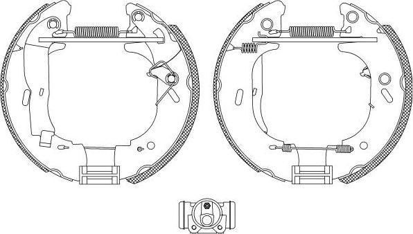 Hella 8DB 355 004-131 комплект тормозных колодок на FORD TRANSIT c бортовой платформой/ходовая часть (E_ _)