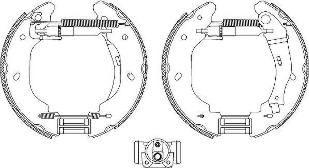 Hella 8DB 355 005-081 комплект тормозных колодок на FORD TRANSIT c бортовой платформой/ходовая часть