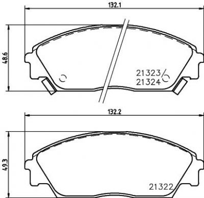 Hella 8DB 355 005-661 комплект тормозных колодок, дисковый тормоз на HONDA CONCERTO (HW, MA)