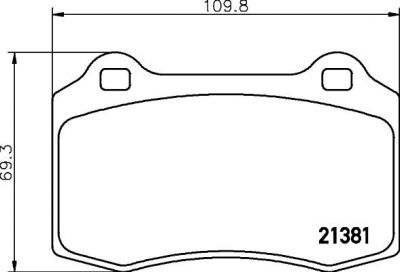 Hella 8DB 355 006-591 комплект тормозных колодок, дисковый тормоз на VOLVO V70 II (SW)