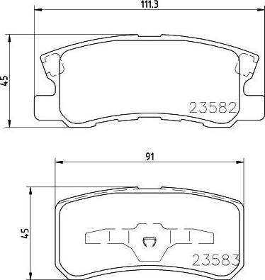 HELLA КОМПЛЕКТ ТОРМОЗНЫХ КОЛОДОК, ДИСКОВЫЙ ТОРМОЗ (8DB 355 009-691)