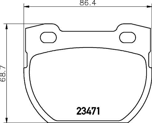Hella 8DB 355 010-921 комплект тормозных колодок, дисковый тормоз на LAND ROVER DEFENDER Station Wagon (LD)