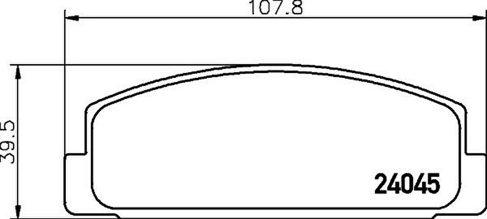 HELLA КОМПЛЕКТ ТОРМОЗНЫХ КОЛОДОК, ДИСКОВЫЙ ТОРМОЗ (8DB 355 011-131)