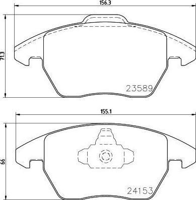 HELLA КОМПЛЕКТ ТОРМОЗНЫХ КОЛОДОК, ДИСКОВЫЙ ТОРМОЗ (8DB 355 011-811)