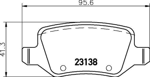 HELLA КОМПЛЕКТ ТОРМОЗНЫХ КОЛОДОК, ДИСКОВЫЙ ТОРМОЗ (8DB 355 018-531)