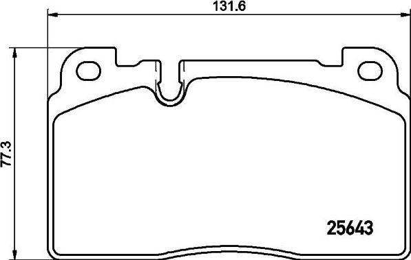 Hella 8DB 355 020-241 комплект тормозных колодок, дисковый тормоз на AUDI Q5 (8R)