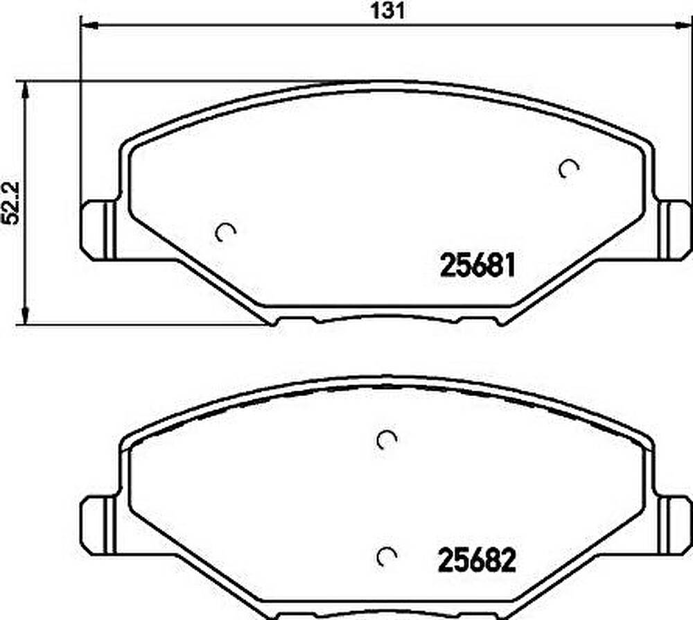 Hella 8DB 355 020-521 комплект тормозных колодок, дисковый тормоз на VW POLO седан