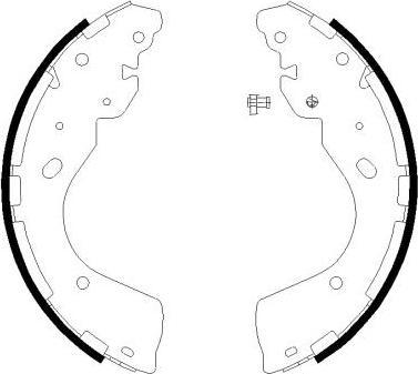 Hella 8DB 355 022-241 комплект тормозных колодок на NISSAN NAVARA (D40)