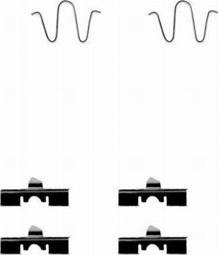 Hella 8DZ 355 202-471 комплектующие, колодки дискового тормоза на MAZDA 323 C IV (BG)