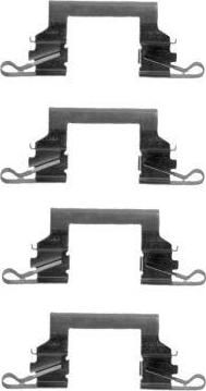 Hella 8DZ 355 205-331 комплектующие, колодки дискового тормоза на NISSAN PATHFINDER II (R50)