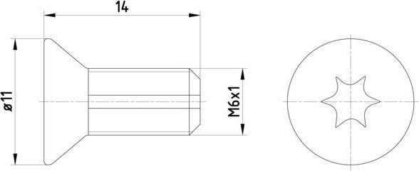Hella 8DZ 355 209-121 болт, диск тормозного механизма на PEUGEOT 308 SW II