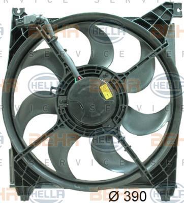 Hella 8EW 351 034-471 вентилятор, охлаждение двигателя на HYUNDAI SONATA IV (EF)