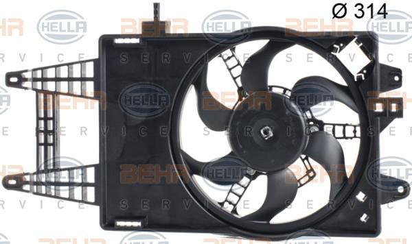 Hella 8EW 351 039-661 вентилятор, охлаждение двигателя на FIAT PUNTO (188)