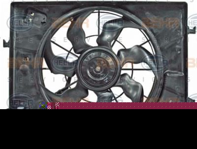 Hella 8EW 351 043-051 вентилятор, охлаждение двигателя на HYUNDAI TUCSON (JM)
