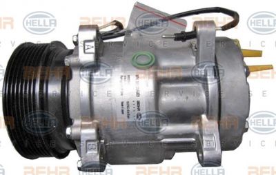 Hella 8FK 351 334-881 компрессор, кондиционер на RENAULT TRUCKS MASCOTT c бортовой платформой/ходовая часть