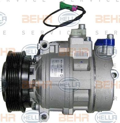 HELLA Компрессор кондиционера VAG A4/A6/Passat B5 2,4-4,2L 97-05 (4B0 260 805 B, 8FK351132-581)