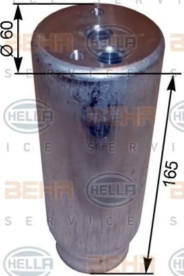 HELLA Dryer, air conditioning (8ft351200-311)