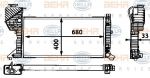 Hella 8MK 376 721-204 радиатор, охлаждение двигателя на MERCEDES-BENZ SPRINTER 2-t фургон (901, 902)