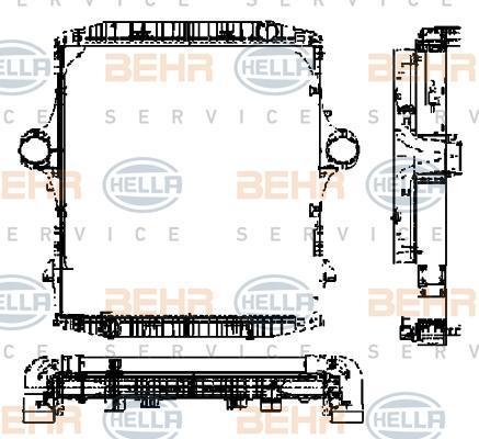 Hella 8MK 376 721-561 модуль охлаждения на IVECO EuroStar
