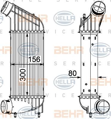 Hella 8ML 376 746-361 интеркулер на FIAT ULYSSE (179AX)