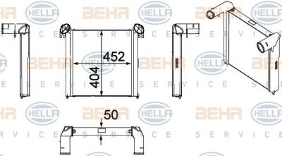 Hella 8ML 376 756-061 интеркулер на NISSAN ATLEON