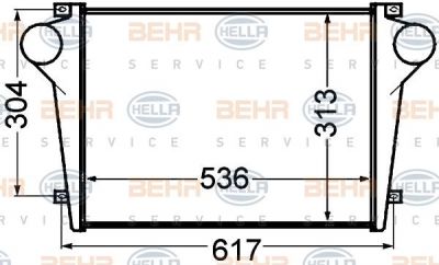 Hella 8ML 376 776-731 интеркулер на IVECO EuroCargo