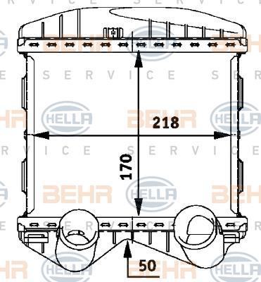 HELLA Интеркулер: Smart City-Coupe/98-04/0.6 (8ML376723-021)