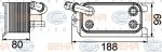 Hella 8MO 376 747-161 масляный радиатор, автоматическая коробка передач на FORD MONDEO IV седан (BA7)