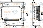 Hella 8MO 376 756-731 масляный радиатор, двигательное масло на MERCEDES-BENZ C-CLASS купе (CL203)