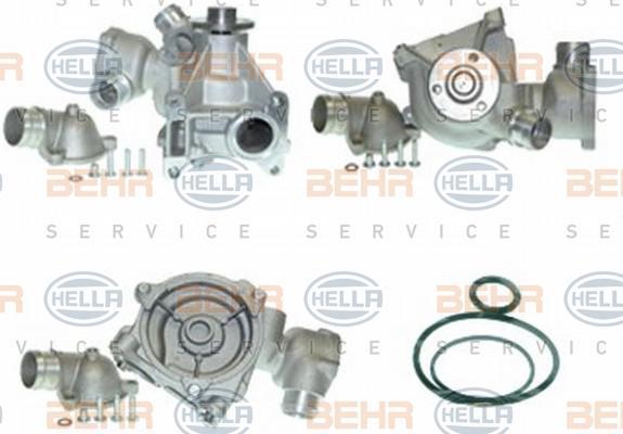 Hella 8MP 376 803-531 водяной насос на MERCEDES-BENZ S-CLASS (W126)