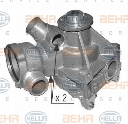 Hella 8MP 376 803-534 водяной насос на MERCEDES-BENZ S-CLASS (W126)