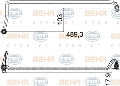 Hella 8MY 376 755-571 масляный шланг на VW TOUAREG (7LA, 7L6, 7L7)