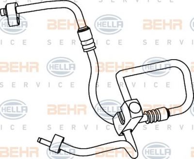 Hella 9GS 351 337-021 трубопровод высокого давления, кондиционер на FORD KA (RB_)