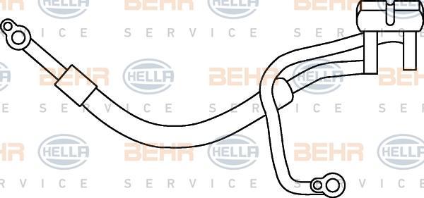 Hella 9GS 351 337-151 трубопровод высокого давления, кондиционер на FORD MONDEO III (B5Y)