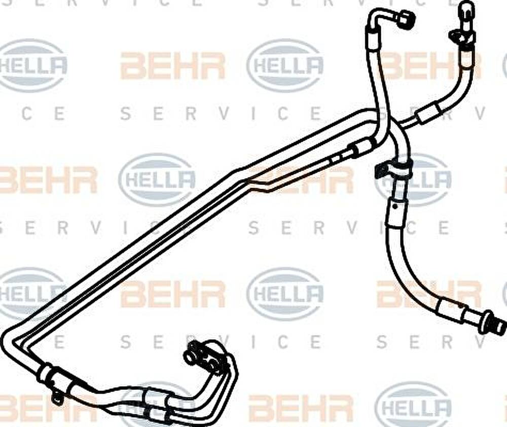 Hella 9GS 351 337-341 трубопровод высокого давления, кондиционер на PEUGEOT 406 (8B)