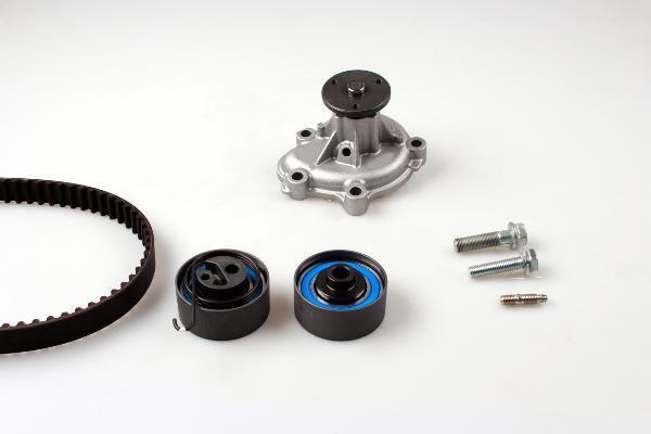 Hepu PK03723 водяной насос + комплект зубчатого ремня на OPEL CORSA D