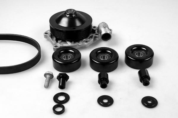 Hepu PK05960 водяной насос + комплект ручейковых ремней на PORSCHE 911 (996)