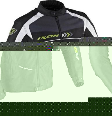 Ixon 100101014-1028-XL ALLOY куртка текстиль. Муж XL BLACK/WHITE/GREEN