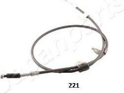 JapanParts BC-221 трос, стояночная тормозная система на TOYOTA COROLLA (CDE12_, ZZE12_, NDE12_, ZDE12_)