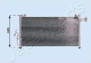 JapanParts CND253014 конденсатор, кондиционер на MAZDA PREMACY (CP)